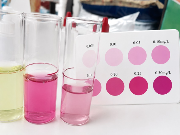 Water quality test reagents for shrimp farming to avoid environmental stress and WFS